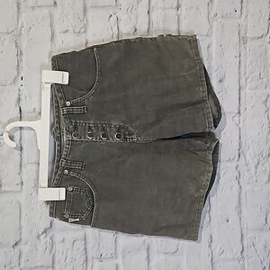 Vintage Road Rags green corduroy shorts